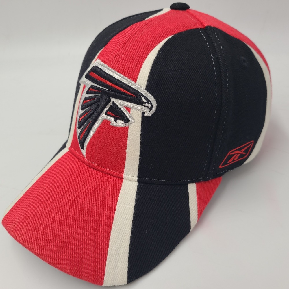 Atlanta Falcons Hat Adjustable Reebok Red Black White NFL Big Swirl Logo Men